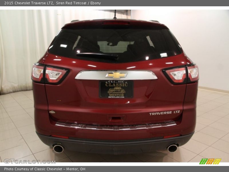 Siren Red Tintcoat / Ebony 2015 Chevrolet Traverse LTZ