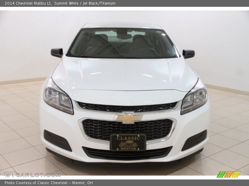 Summit White / Jet Black/Titanium 2014 Chevrolet Malibu LS