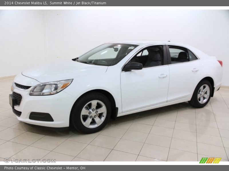 Summit White / Jet Black/Titanium 2014 Chevrolet Malibu LS