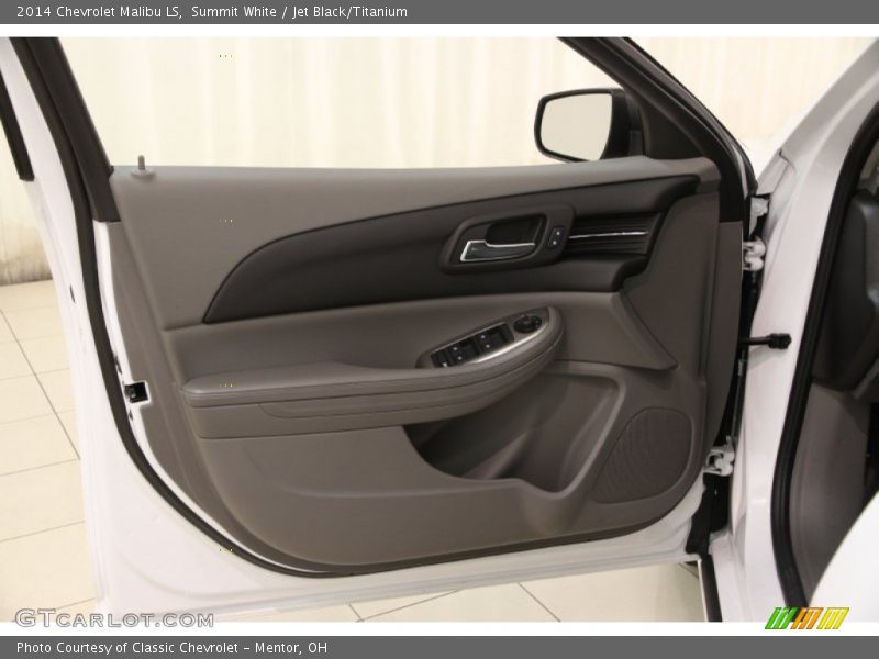 Summit White / Jet Black/Titanium 2014 Chevrolet Malibu LS