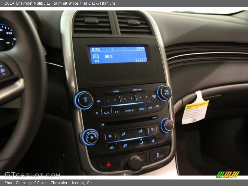 Summit White / Jet Black/Titanium 2014 Chevrolet Malibu LS