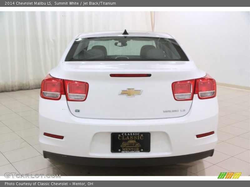 Summit White / Jet Black/Titanium 2014 Chevrolet Malibu LS