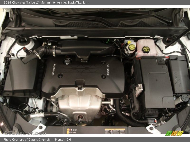 Summit White / Jet Black/Titanium 2014 Chevrolet Malibu LS