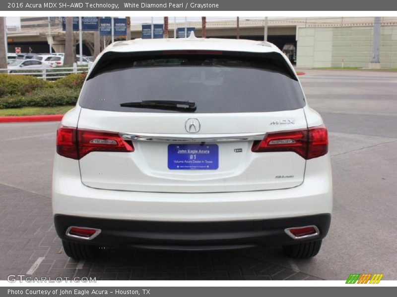White Diamond Pearl / Graystone 2016 Acura MDX SH-AWD Technology