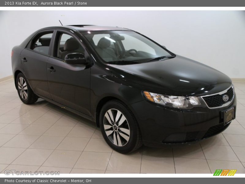 Aurora Black Pearl / Stone 2013 Kia Forte EX