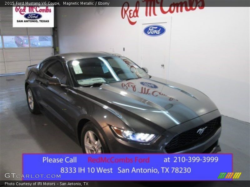 Magnetic Metallic / Ebony 2015 Ford Mustang V6 Coupe