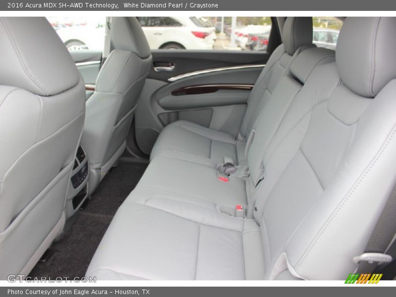 White Diamond Pearl / Graystone 2016 Acura MDX SH-AWD Technology