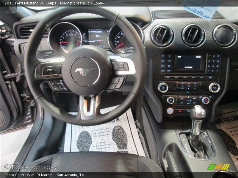 Magnetic Metallic / Ebony 2015 Ford Mustang V6 Coupe