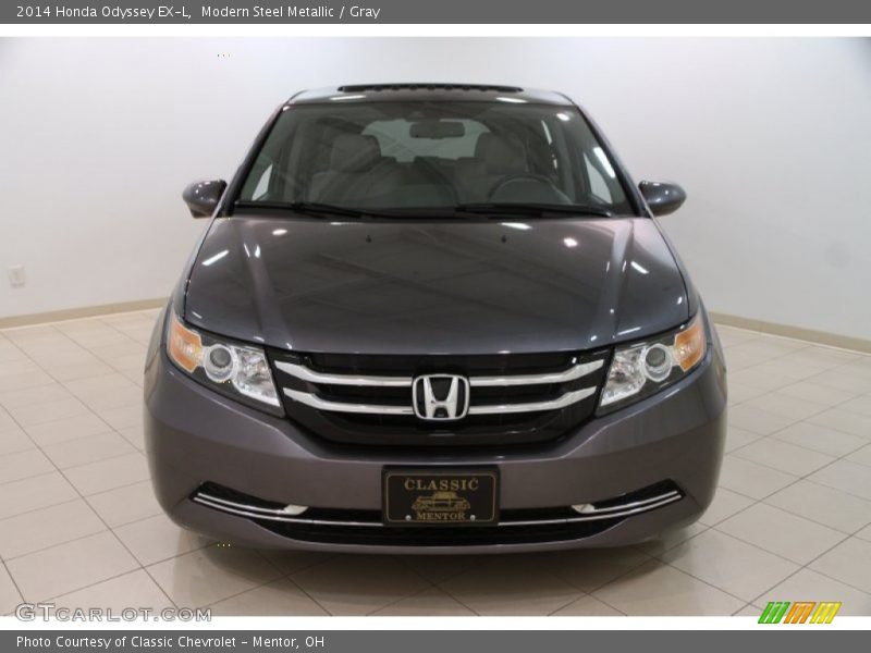 Modern Steel Metallic / Gray 2014 Honda Odyssey EX-L