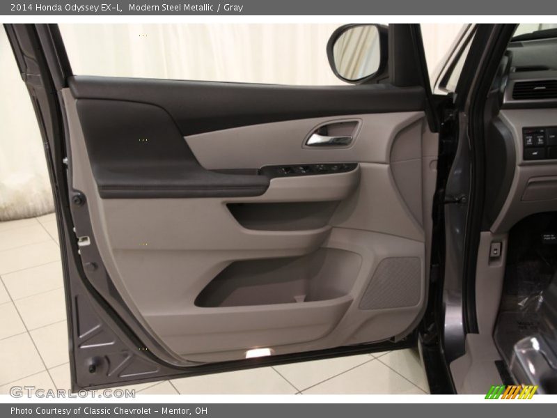 Modern Steel Metallic / Gray 2014 Honda Odyssey EX-L