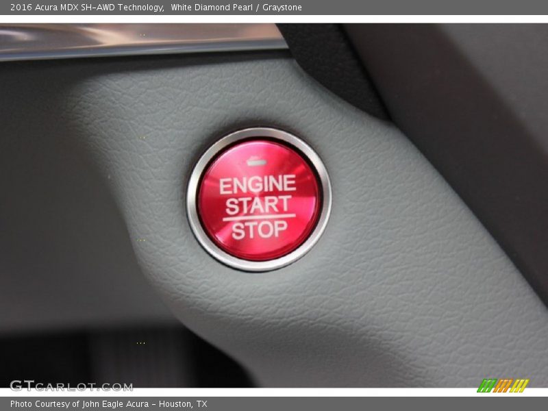 White Diamond Pearl / Graystone 2016 Acura MDX SH-AWD Technology