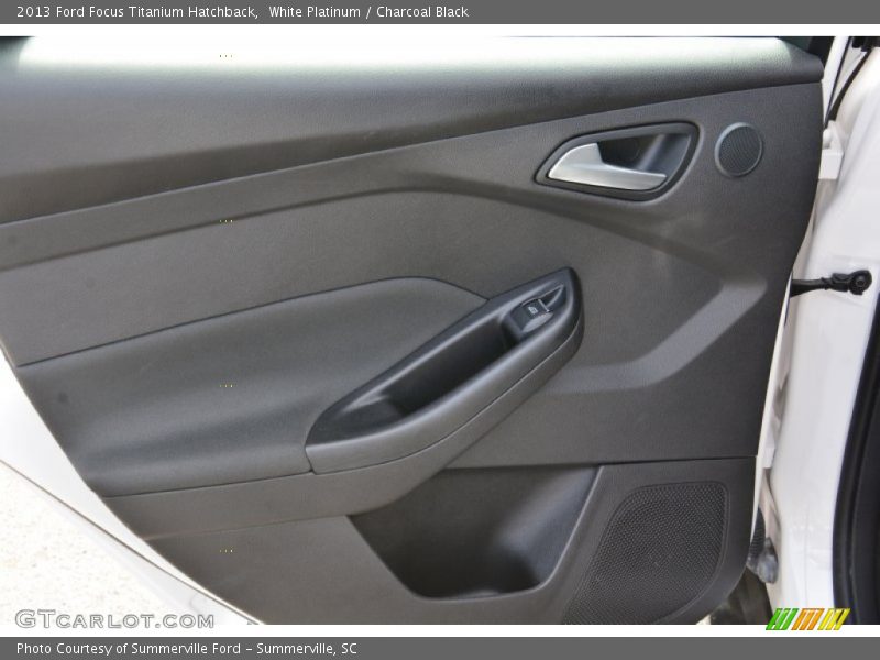 White Platinum / Charcoal Black 2013 Ford Focus Titanium Hatchback