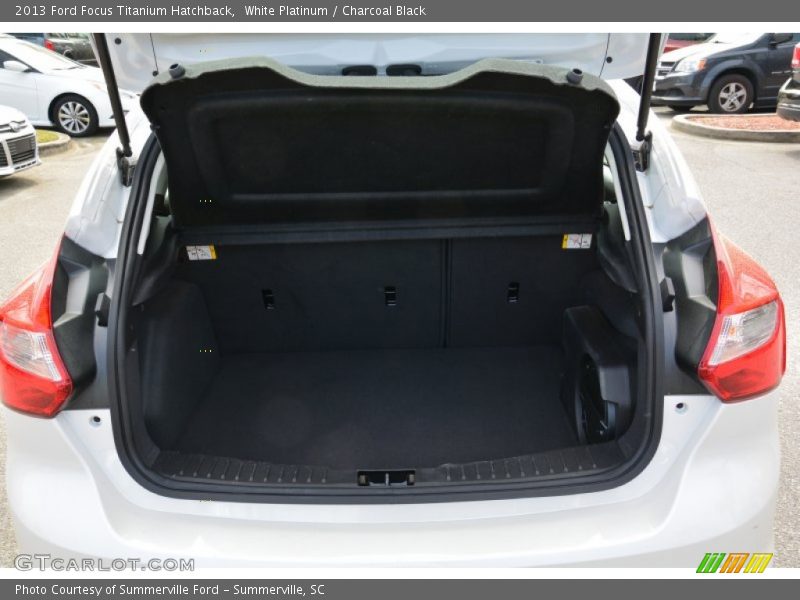White Platinum / Charcoal Black 2013 Ford Focus Titanium Hatchback