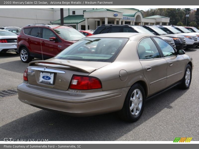 Arizona Beige Metallic / Medium Parchment 2003 Mercury Sable GS Sedan