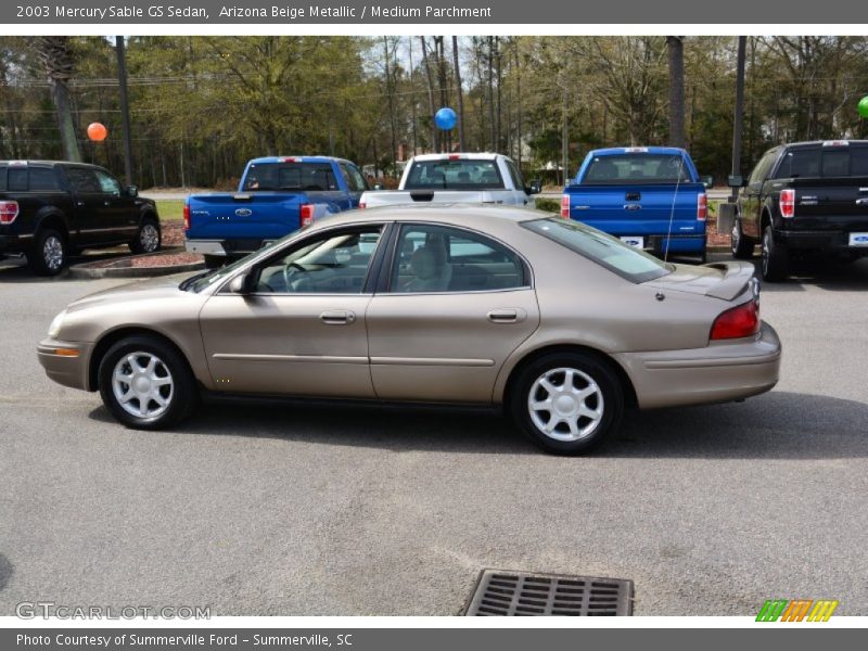 Arizona Beige Metallic / Medium Parchment 2003 Mercury Sable GS Sedan