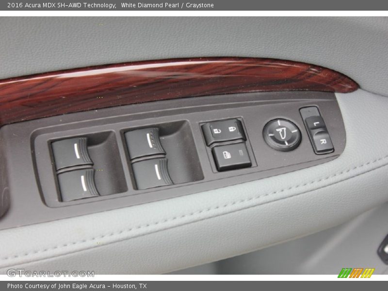 White Diamond Pearl / Graystone 2016 Acura MDX SH-AWD Technology