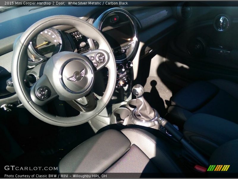 White Silver Metallic / Carbon Black 2015 Mini Cooper Hardtop 2 Door