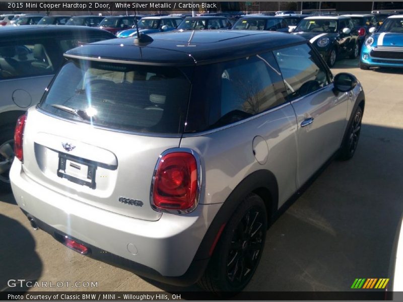 White Silver Metallic / Carbon Black 2015 Mini Cooper Hardtop 2 Door