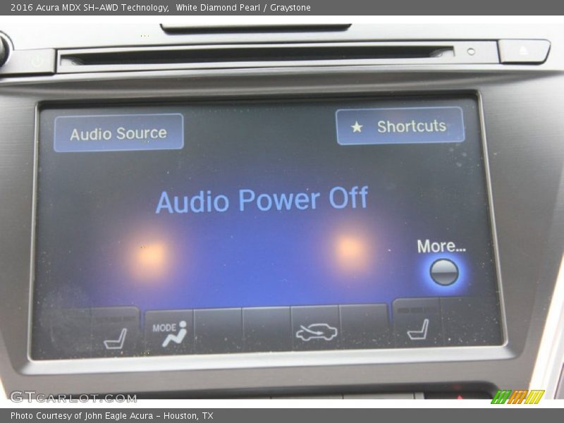 White Diamond Pearl / Graystone 2016 Acura MDX SH-AWD Technology