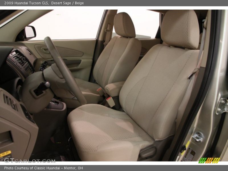 Desert Sage / Beige 2009 Hyundai Tucson GLS