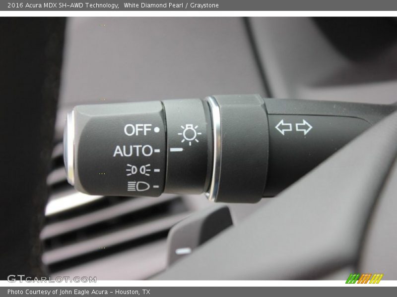White Diamond Pearl / Graystone 2016 Acura MDX SH-AWD Technology
