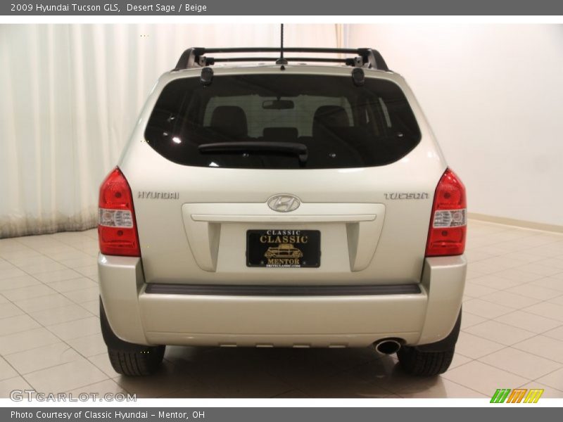 Desert Sage / Beige 2009 Hyundai Tucson GLS