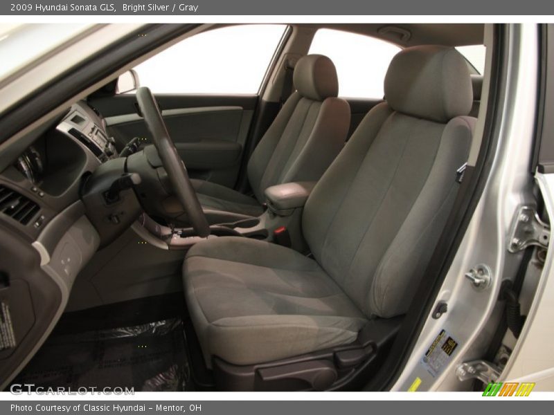 Bright Silver / Gray 2009 Hyundai Sonata GLS