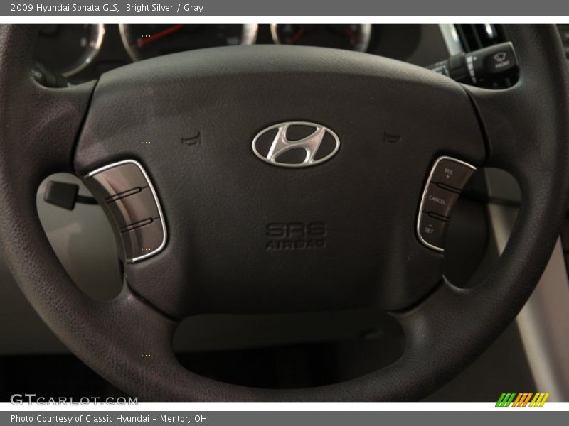 Bright Silver / Gray 2009 Hyundai Sonata GLS