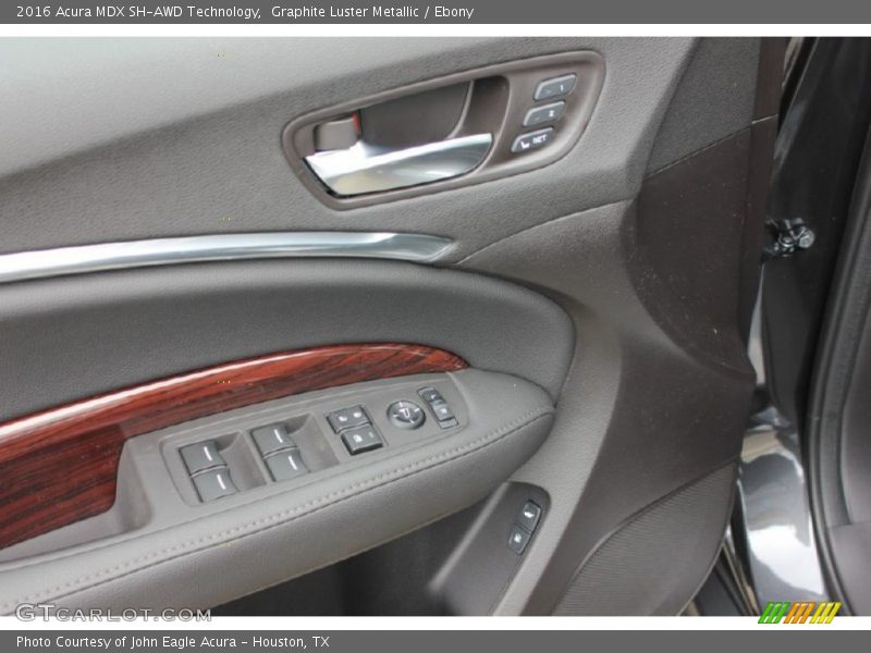 Graphite Luster Metallic / Ebony 2016 Acura MDX SH-AWD Technology