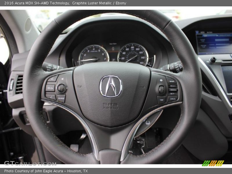 Graphite Luster Metallic / Ebony 2016 Acura MDX SH-AWD Technology