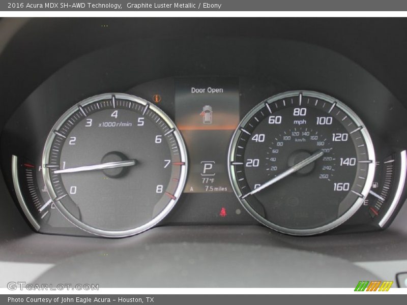 Graphite Luster Metallic / Ebony 2016 Acura MDX SH-AWD Technology