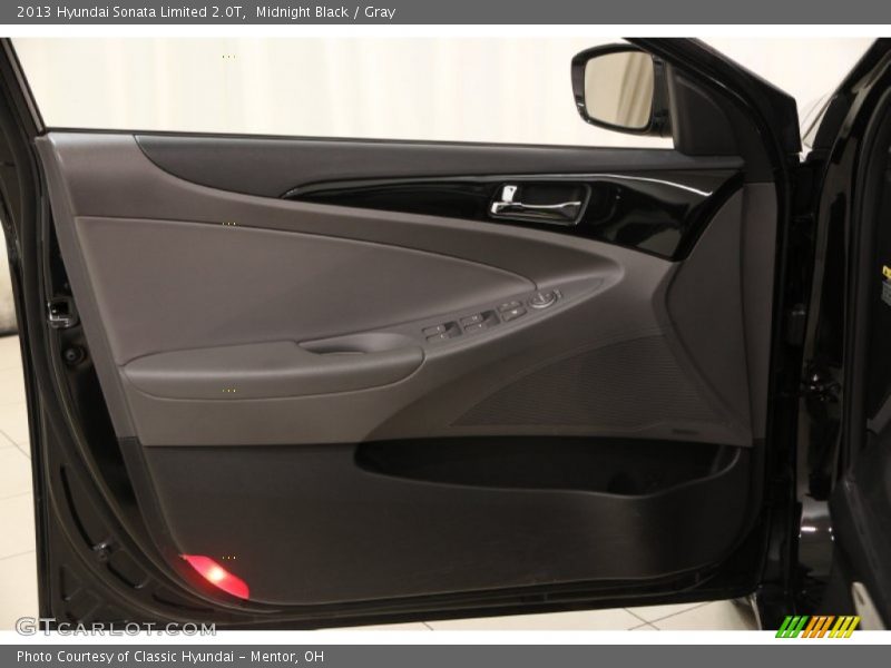 Midnight Black / Gray 2013 Hyundai Sonata Limited 2.0T