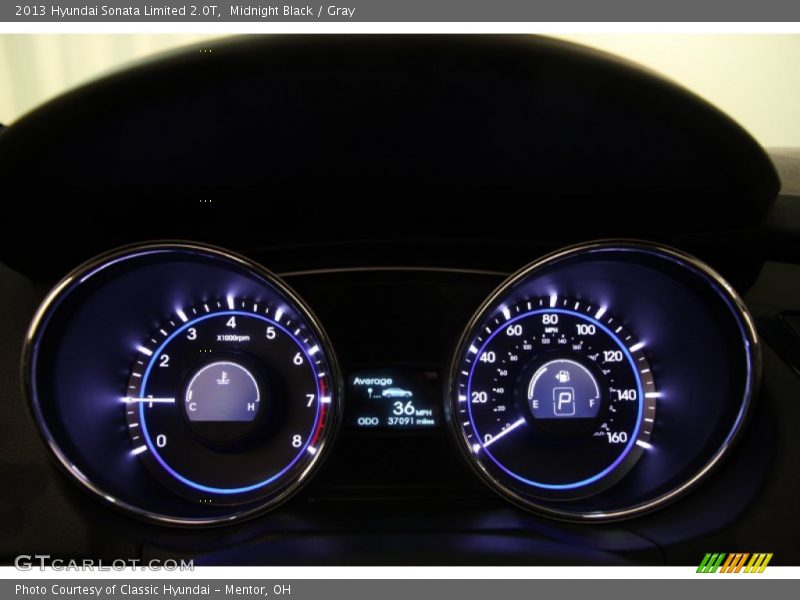 Midnight Black / Gray 2013 Hyundai Sonata Limited 2.0T