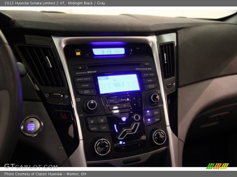 Midnight Black / Gray 2013 Hyundai Sonata Limited 2.0T