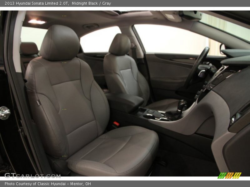 Midnight Black / Gray 2013 Hyundai Sonata Limited 2.0T