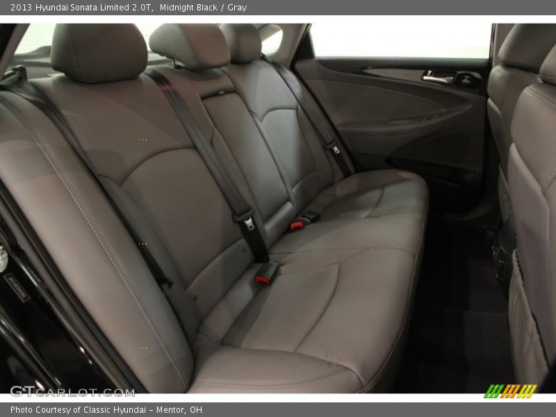 Midnight Black / Gray 2013 Hyundai Sonata Limited 2.0T
