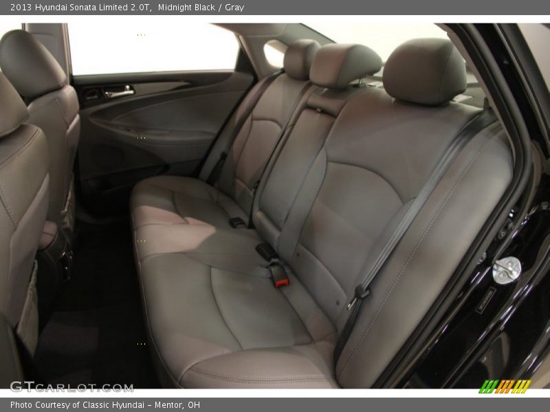 Midnight Black / Gray 2013 Hyundai Sonata Limited 2.0T