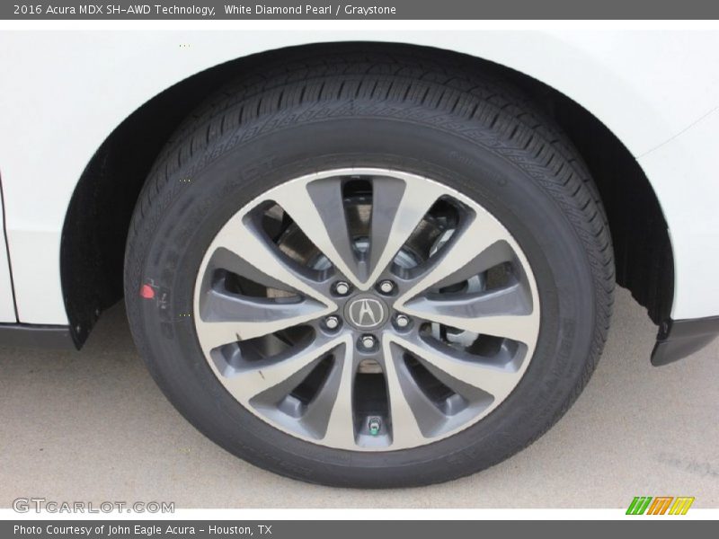 White Diamond Pearl / Graystone 2016 Acura MDX SH-AWD Technology