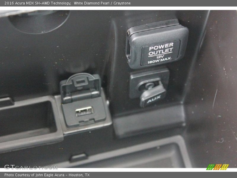 White Diamond Pearl / Graystone 2016 Acura MDX SH-AWD Technology
