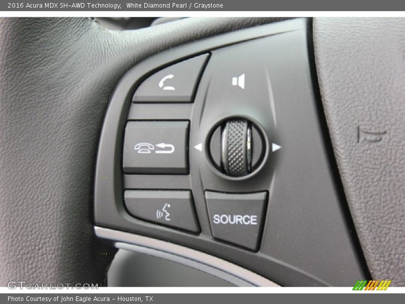 White Diamond Pearl / Graystone 2016 Acura MDX SH-AWD Technology