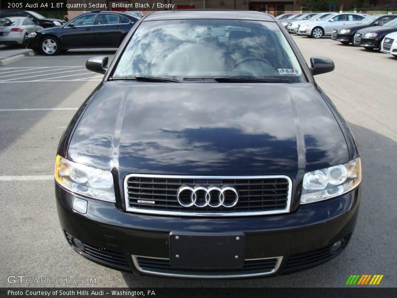 Brilliant Black / Ebony 2005 Audi A4 1.8T quattro Sedan