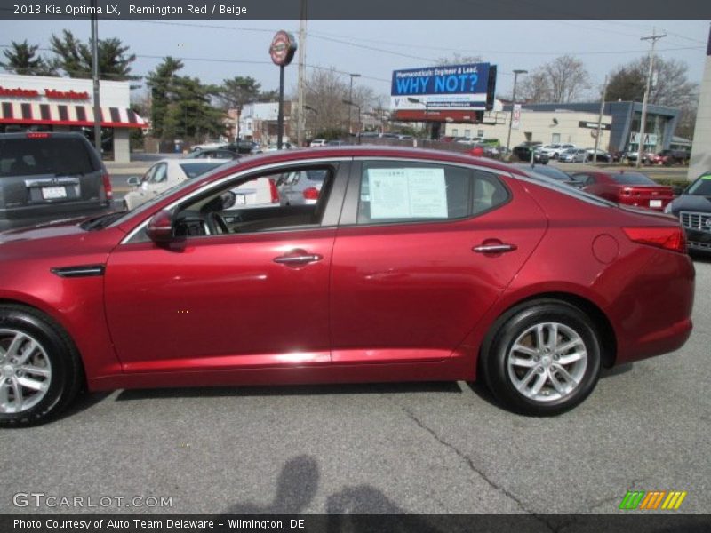 Remington Red / Beige 2013 Kia Optima LX