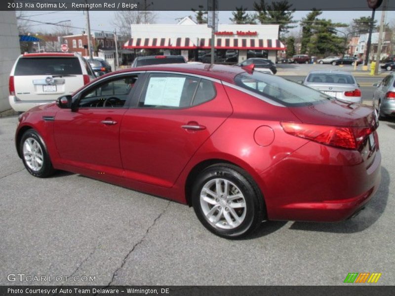 Remington Red / Beige 2013 Kia Optima LX
