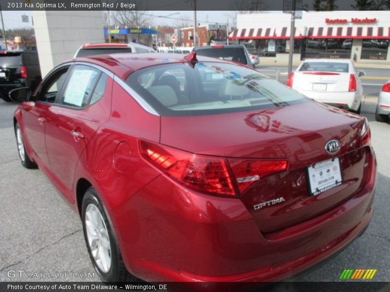 Remington Red / Beige 2013 Kia Optima LX