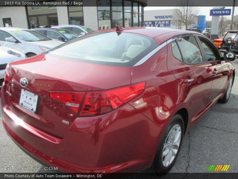 Remington Red / Beige 2013 Kia Optima LX