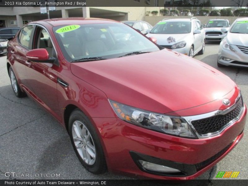 Remington Red / Beige 2013 Kia Optima LX