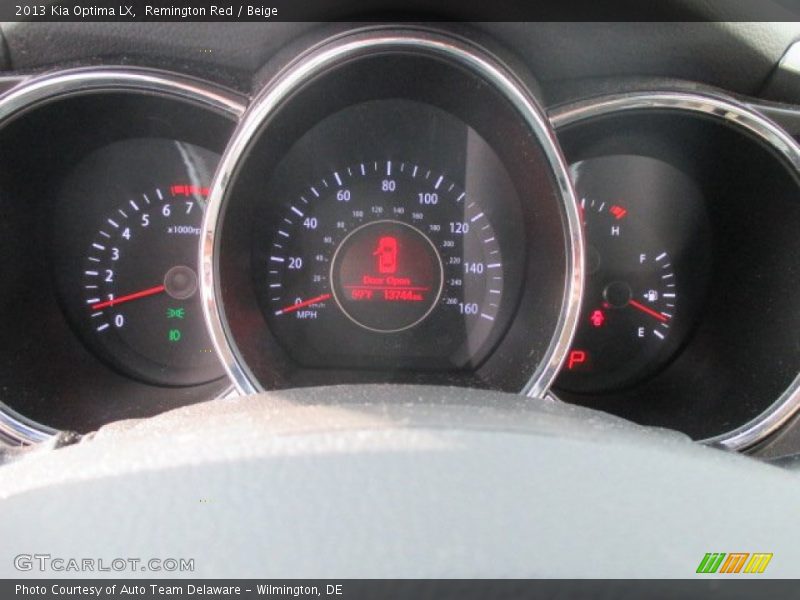 Remington Red / Beige 2013 Kia Optima LX