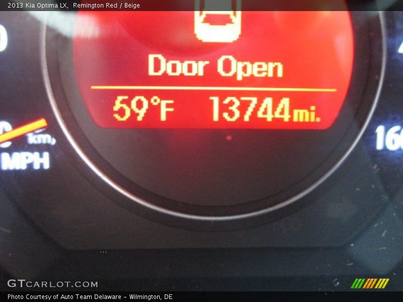 Remington Red / Beige 2013 Kia Optima LX