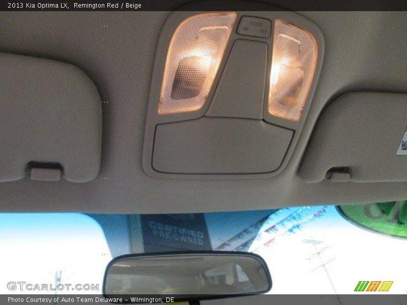 Remington Red / Beige 2013 Kia Optima LX