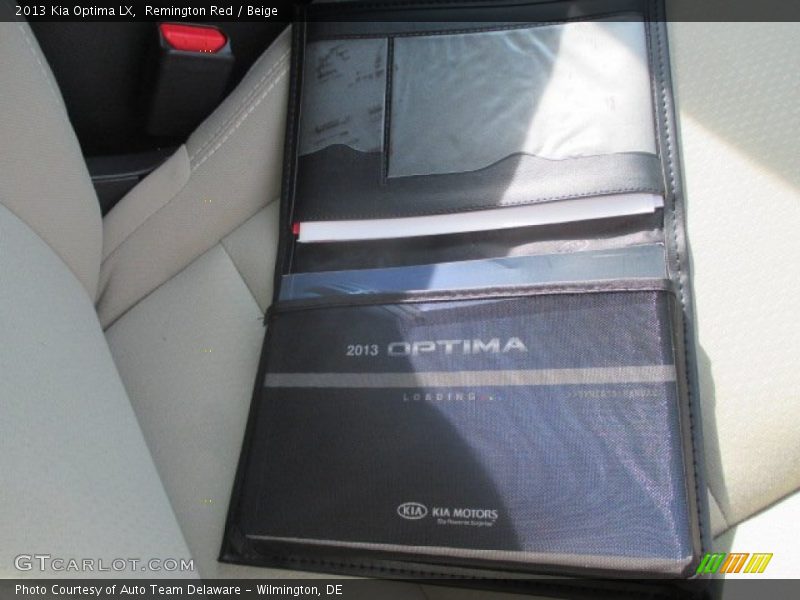 Remington Red / Beige 2013 Kia Optima LX